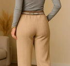 [Llevá 3, ¡Pagá Solo 2!] Kit de 3 Pantalones Femeninos Olina de Terciopelo (66% Rayón, 29% Nailon, 5% Elastano)