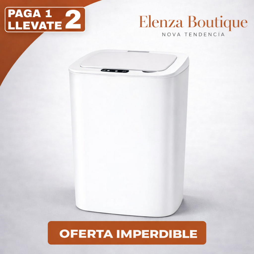 Promo 2x1 | Cesto de Basura Smart Waste™ con Sensor Inteligente y Tapa Antiodor