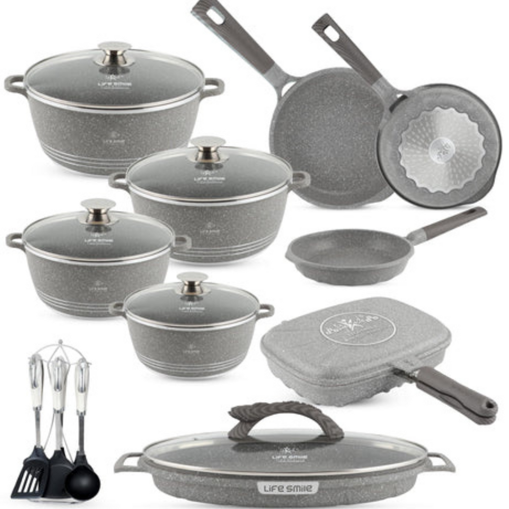 ¡Sólo Por Hoy | Kit de Ollas de Cerámica 19 Piezas Antiadherentes + Envío Gratis