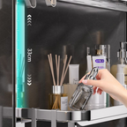 Promo 2x1: Organizador de Baño de Acero Inoxidable 3 Niveles + REGALO 2 Mini Soportes Inox