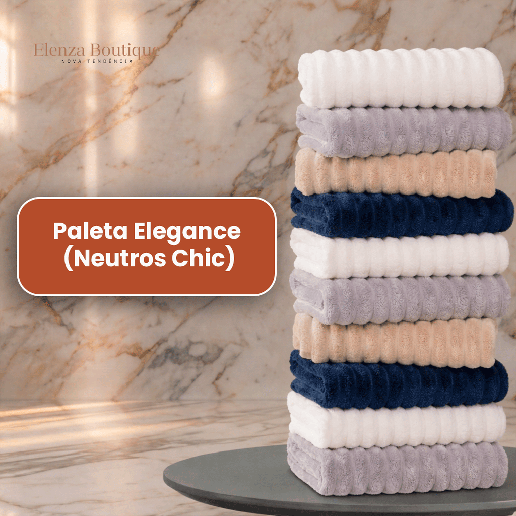 CloudSoft™ – Toalla Premium de Algodón Turco | Kit 10 Baño + 10 Rostro (REGALO)