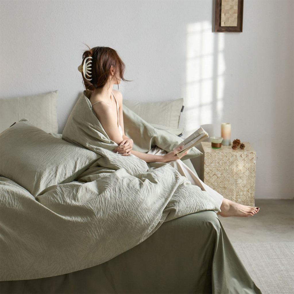 Promo 2x1: Ropa de Cama Completa en Algodón y Seda con Diseño Moderno + 2 Fundas de Almohada de REGALO